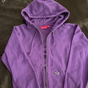Purple Vintage Supreme Zip Up jacket